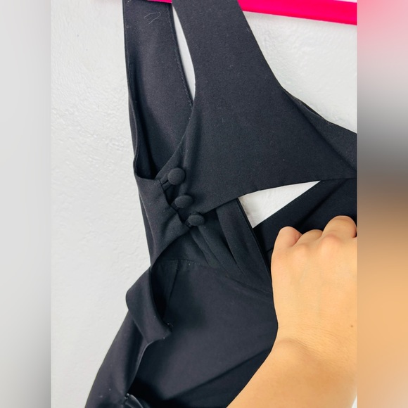 Black Halo Y2K Scott Open Side & Back Sheath Dress - Picture 6 of 6